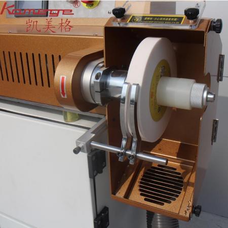Kamege XD-371 Double Station Leather Edge Grinding Polishing Machine Single Sided Belt Making Factory